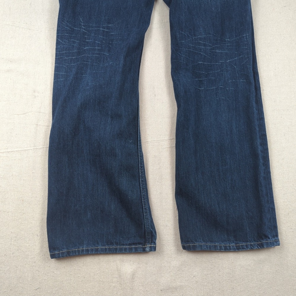 Helix Jeans Mens 34x32 Blue Slim Boot Cut Western Cowboy Faded - Picture 13 of 14